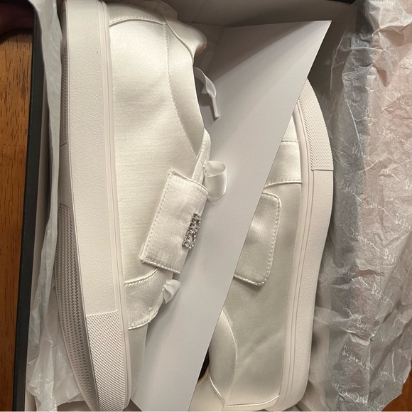 Betsy Johnson Satin BRIDE Sneakers - Picture 4 of 6
